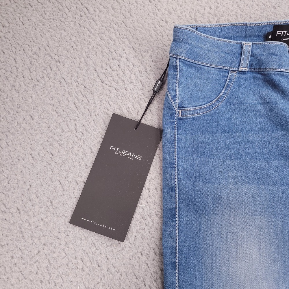 FIT JEANS Size SMALL Frame Skinny Arctic Light Wash Blue Denim 24x28 NEW - Picture 3 of 16
